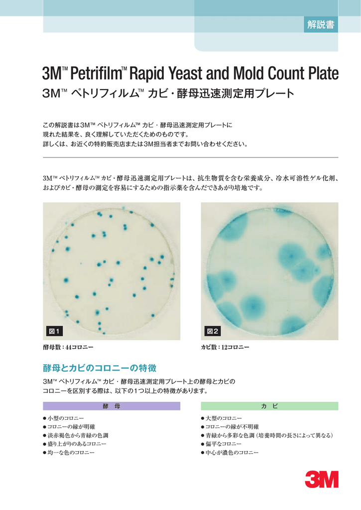 3mtm Petrifilmtm Rapid Yeast And Mold Count Plate Manualzz