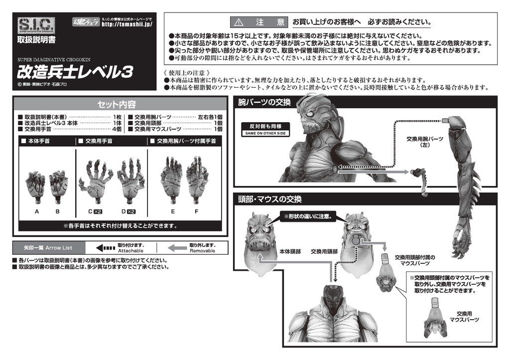 S I C 改造兵士レベル3 取扱説明書 480 8 Kb Manualzz