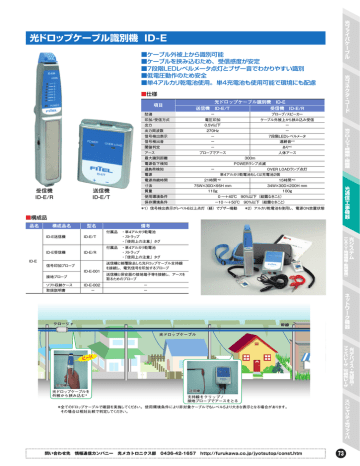 光ドロップケーブル識別機 Manualzz