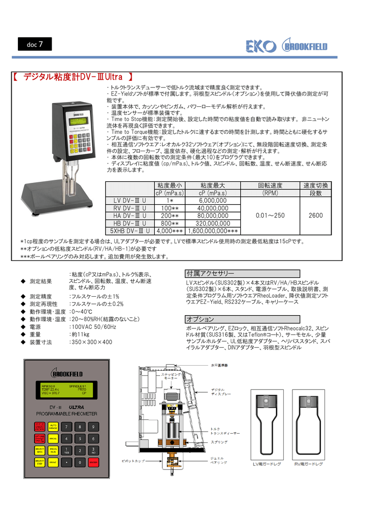 デジタル粘度計dv Manualzz