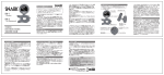 SNARK SN-1, SN-2 Tuner Instruction Manual