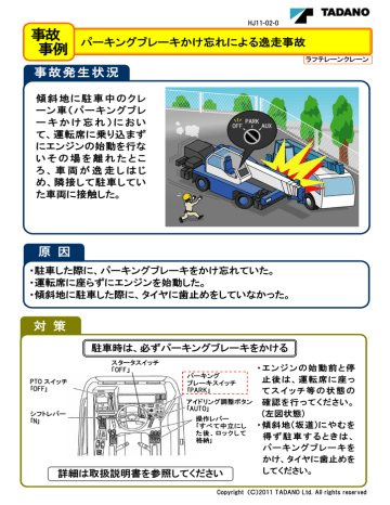 パーキングブレーキかけ忘れによる逸走事故 Manualzz