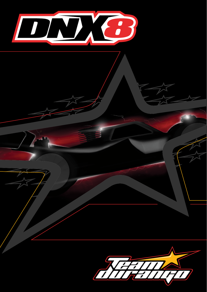Team Durango TD480016 Rear Wing White