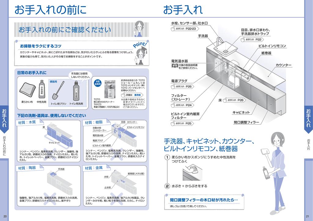 お手入れ お手入れの前に Manualzz