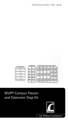 knee brace MVP Contour Flexion and Extension Stop Kit Instructions for ...