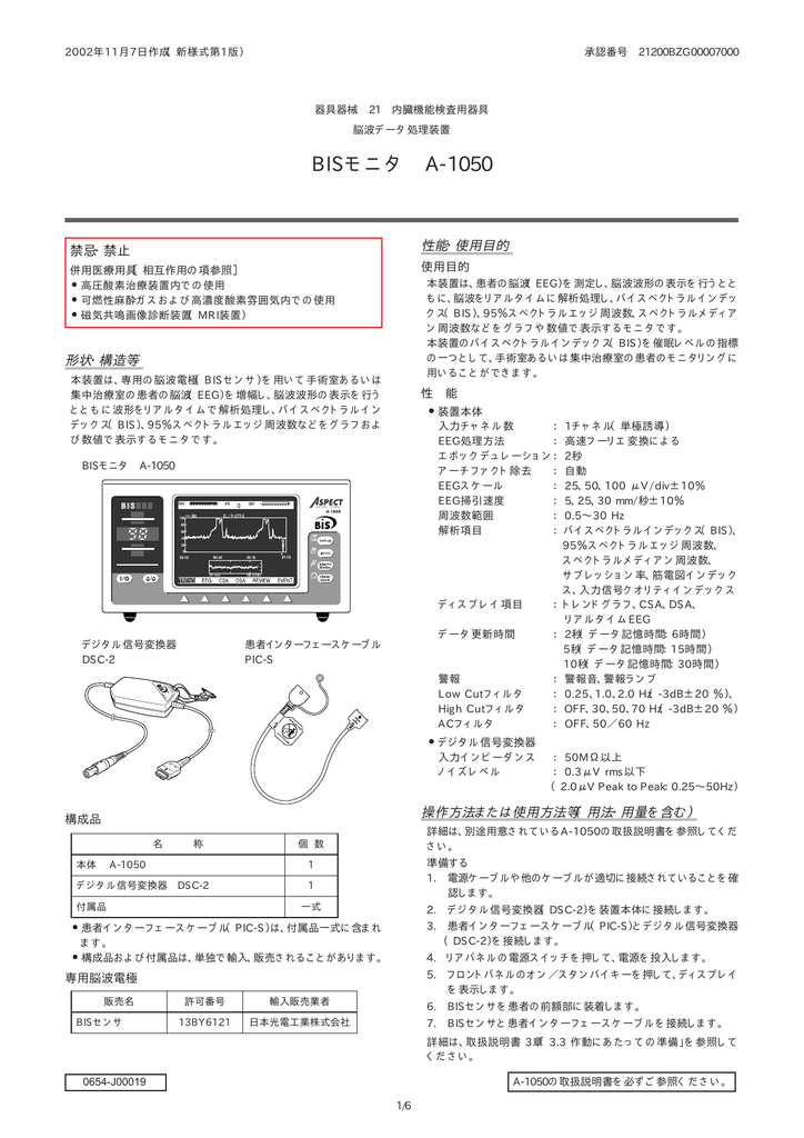 Bisモニタ A 1050 Manualzz
