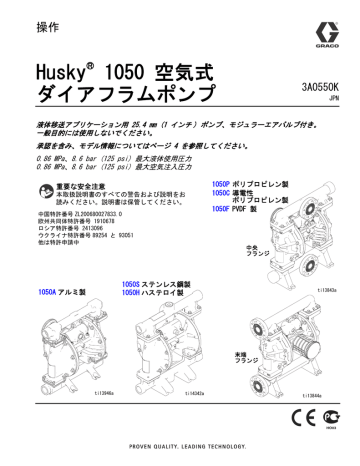 3a0550k Husky 1050 Air Operated Diaphragm Pump Manualzz