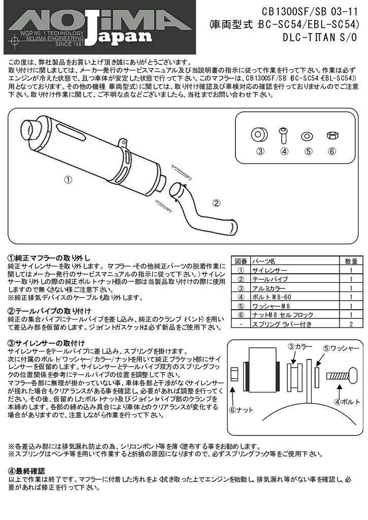 CB1300 SF 平たく SB EBL-SC54 サービスマニュアル