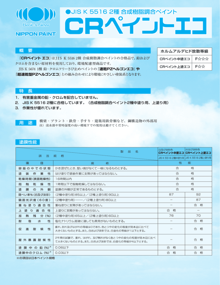 Jーs K 55ー6 2種 合成樹脂調合ペイント Manualzz