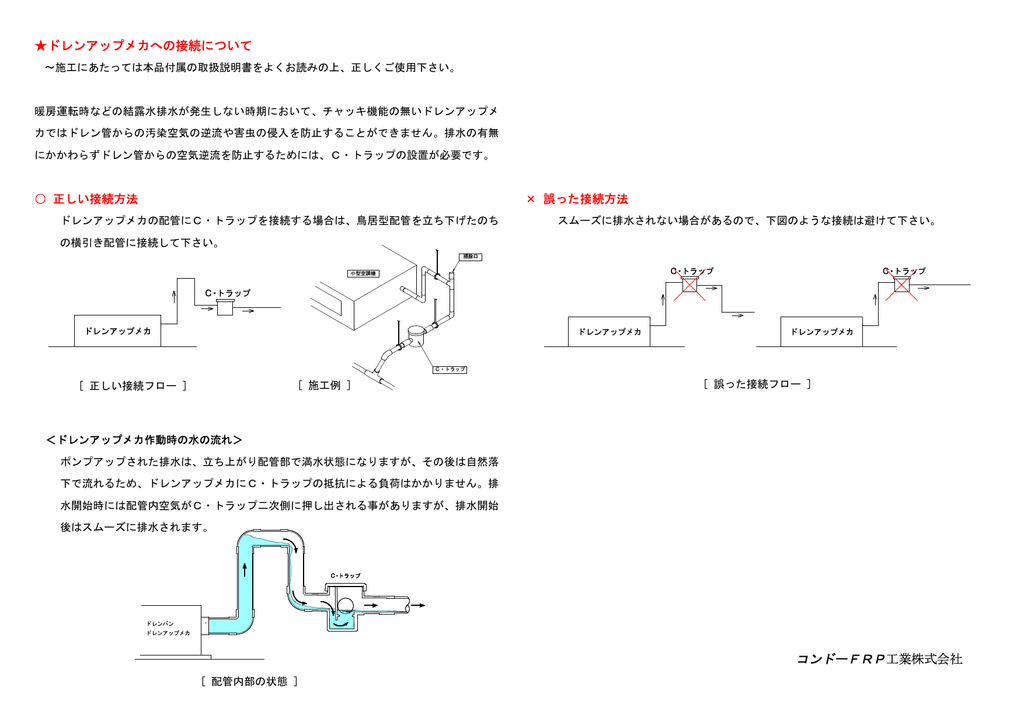 ドレンアップメカへの接続について Manualzz