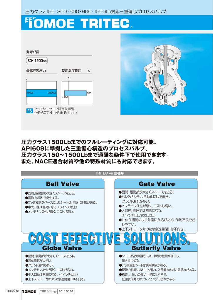 圧力クラス1500lbまでのフルレーティングに対応可能 Manualzz