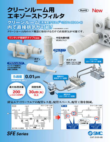 クリーンルーム用 エキゾーストフィルタ Manualzz