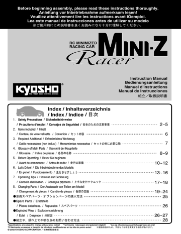 Mini Z Racer Manualzz