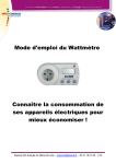 Mode d'emploi Wattm&egrave;tre SEM 16+