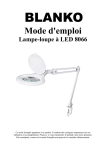 BLANKO Lampe-loupe 8066 - Mode d'emploi