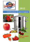 Extracteur de jus 342635 26cm inox - Mode d'emploi