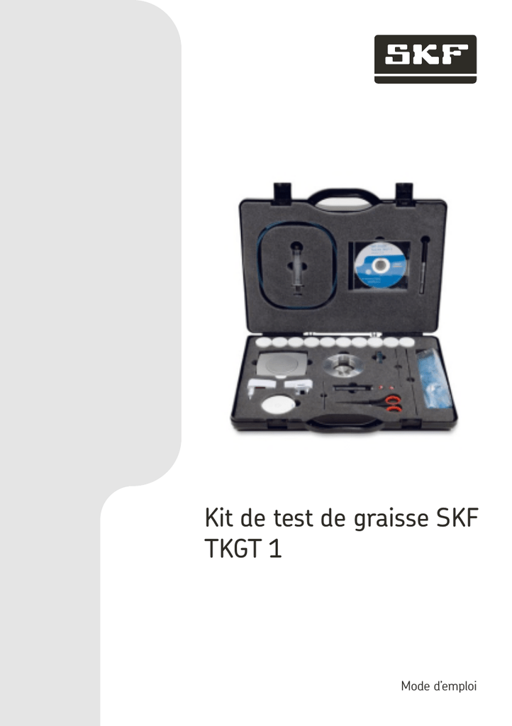 Kit de test de graisse SKF TKGT 1 Manualzz