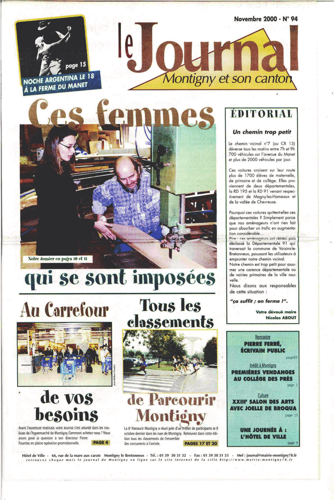 Le Journal Montigny Et Son Canton N 94 Manualzz