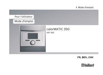Notice d`installation calorMATIC 350 ??ft_00262_fr_BE | Manualzz