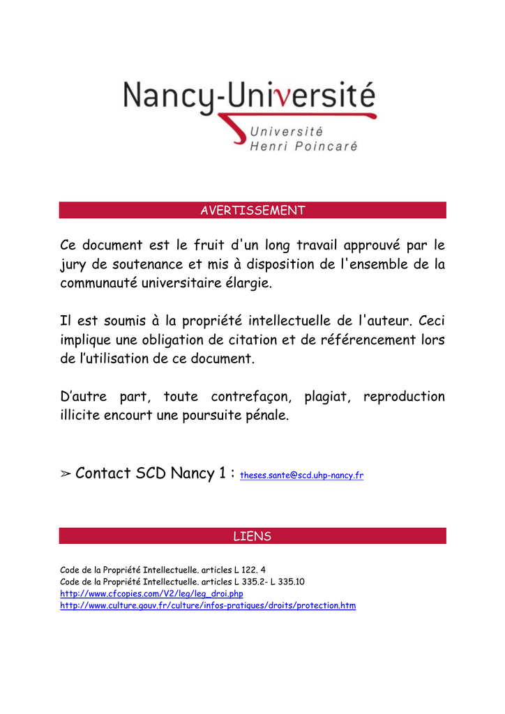 Ce Document Est Le Fruit D Un Long Travail Approuve Par Le Jury De Manualzz