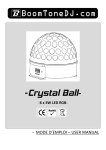 BoomToneDJ Crystal Ball User manual