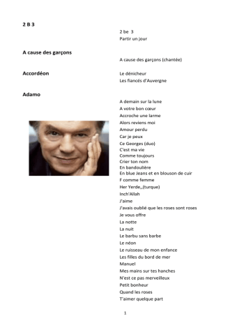 Chansons Francaises Manualzz