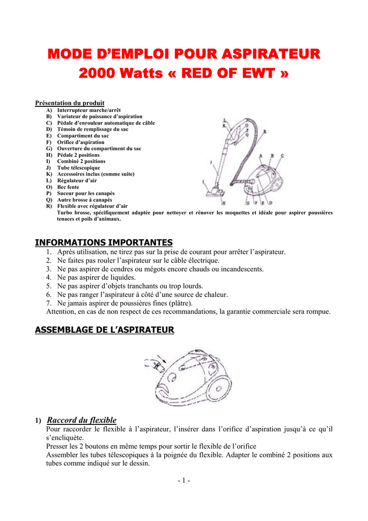 mode d emploi pour aspirateur rechargeable modele manualzz aspirateur rechargeable modele