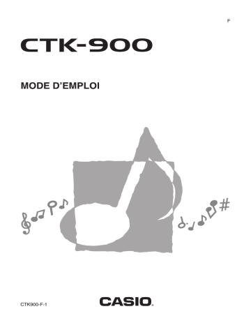 Casio CTK-900 Electronic Musical Instrument Manuel utilisateur | Manualzz