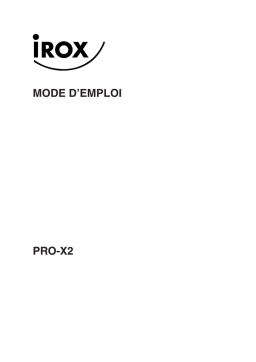 Irox PRO-X2 Manuel du propriétaire