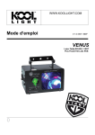 Venus Laser Firefly ROUGE / VERT Plus Flower192 Leds RVB Mode d&rsquo;emploi