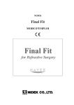 Logiciel Final Fit Mode d'emploi
