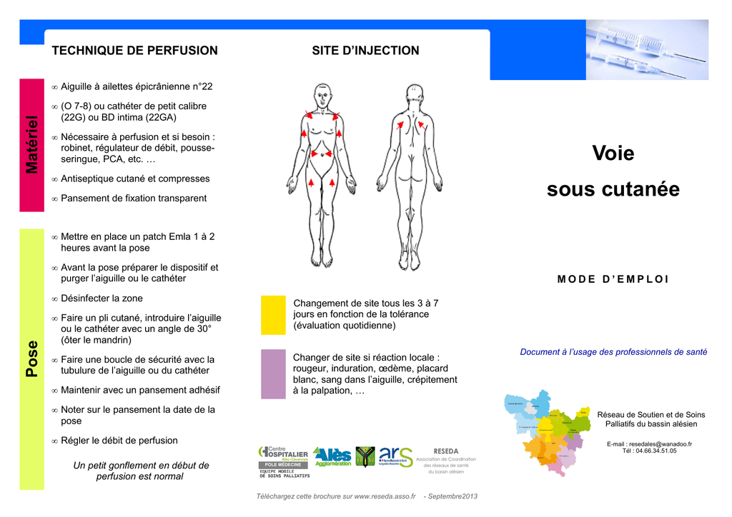 protocole hydratation sous cutanée – perfusion sous cutanée pour hydratation – Succed