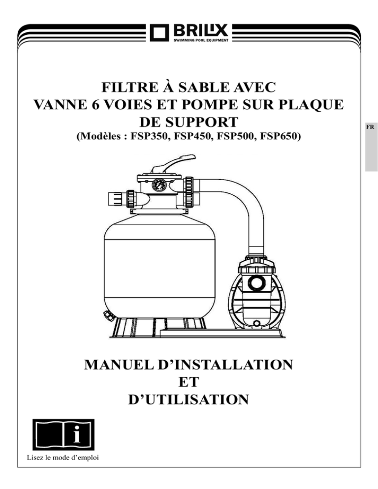 Filtre A Sable Dexton Mode D Emploi