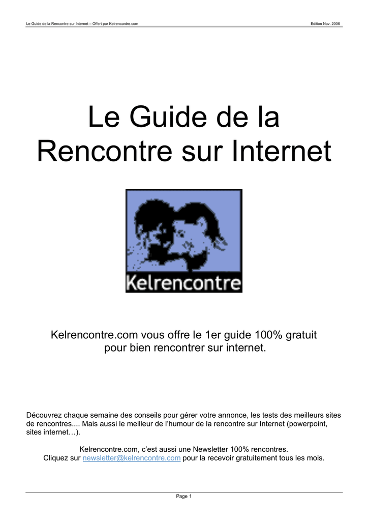 texte de rencontre sur internet