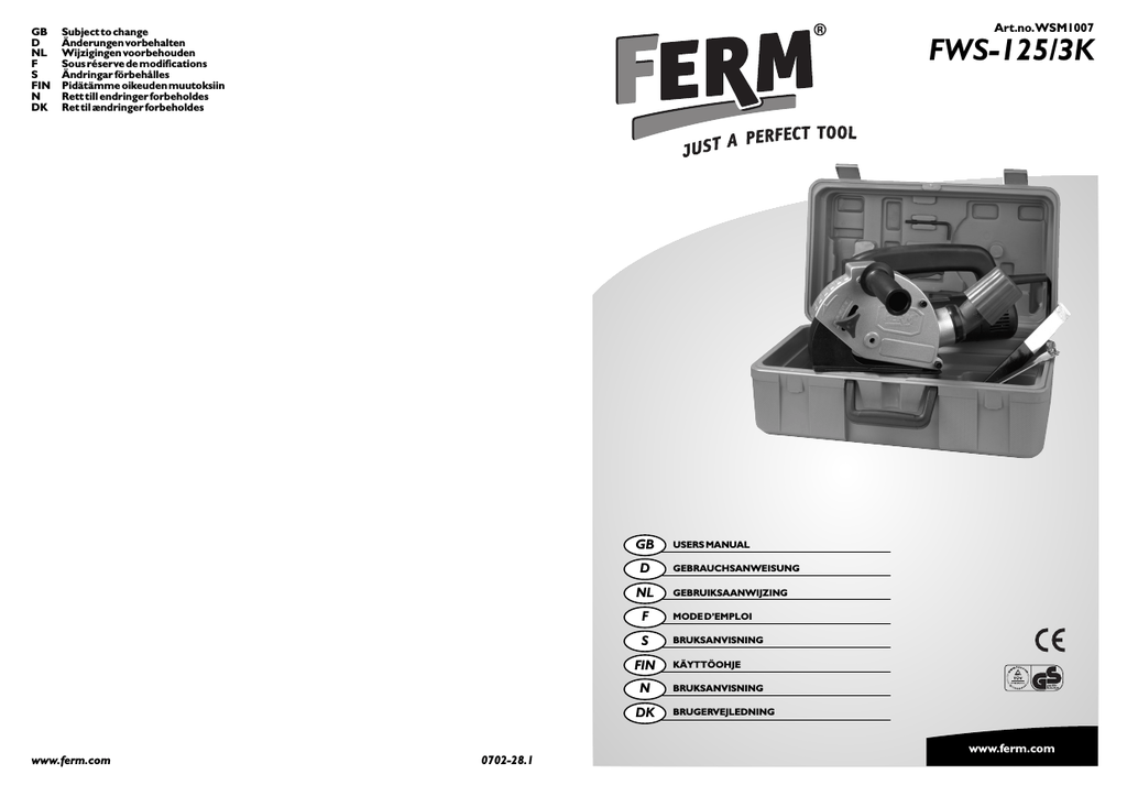 Image of Ferm WSM1004 wall slotter