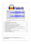 Audacity audio editor user manual