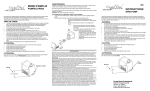 Crystal Pond DP80A Pump Instructions