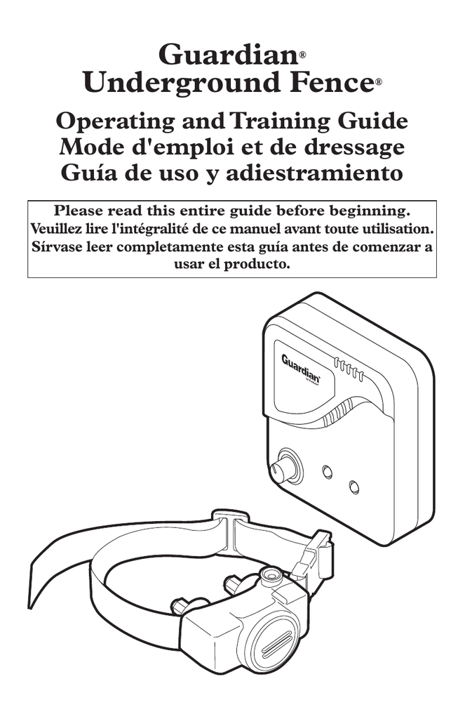 Guardian wireless 2025 fence manual