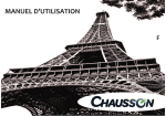 Manuel d'utilisation Camping-car Chausson