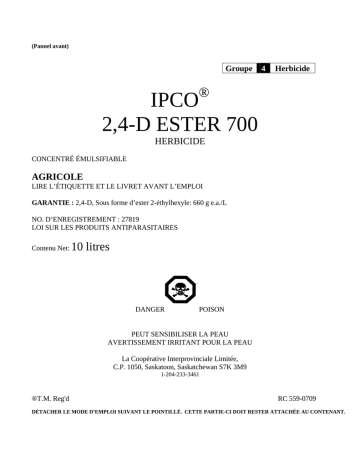 IPCO 2,4-D ESTER 700 | Manualzz