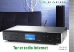 VR-RADIO Tuner radio Internet PX1416-675 PX8568-675 Mode d'emploi