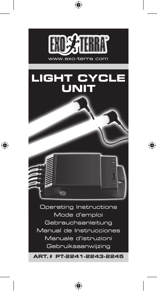 Exo Terra Light Cycle Unit Electronic Dimming Terrarium Lamp Controller 2 X 30 W 