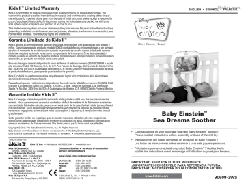 Baby Einstein™ Sea Dreams Soother | Manualzz