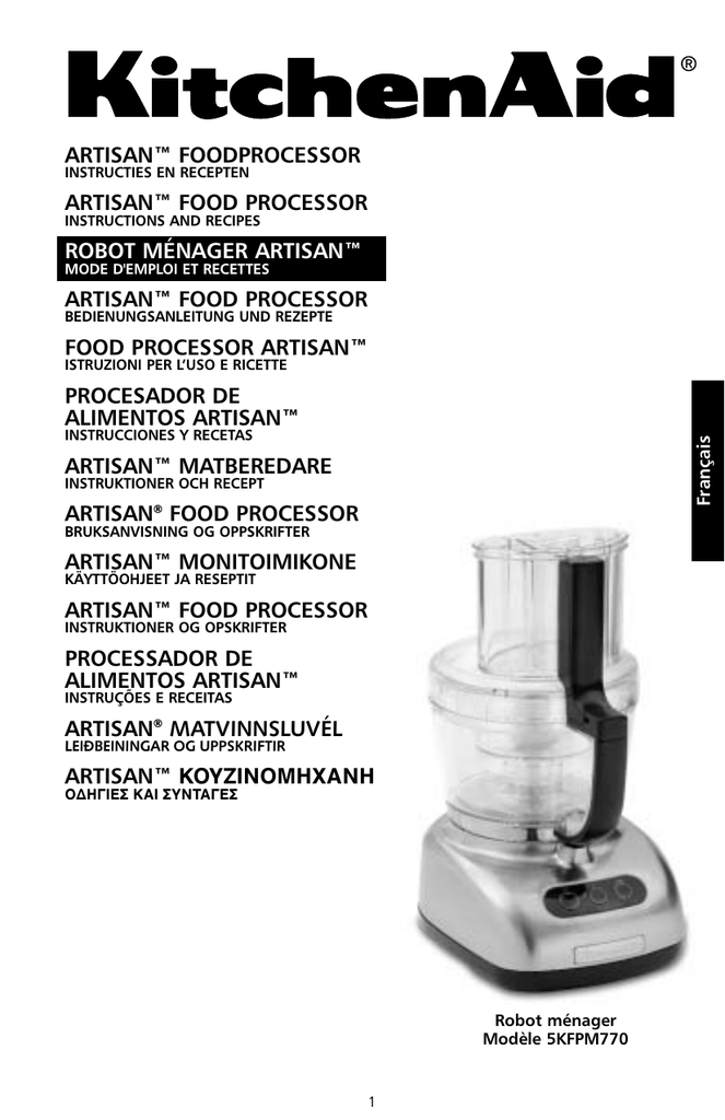 KitchenAid Mode d`emploi Manualzz
