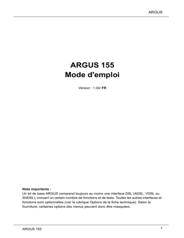 Handbuch Version 2.0 ARGUS 145 plus | Manualzz