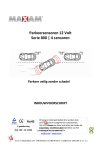 D&eacute;tecteurs de parking S&eacute;rie 800 4 sensors Manuel de montage