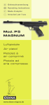 Diana P5 Magnum Air Pistol Instruction Manual