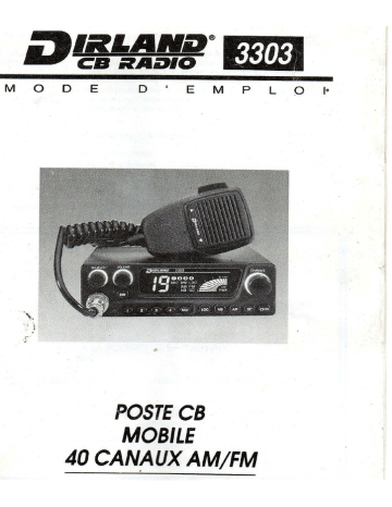 Cibi président grant black cb radio (no dirland midland ham en France