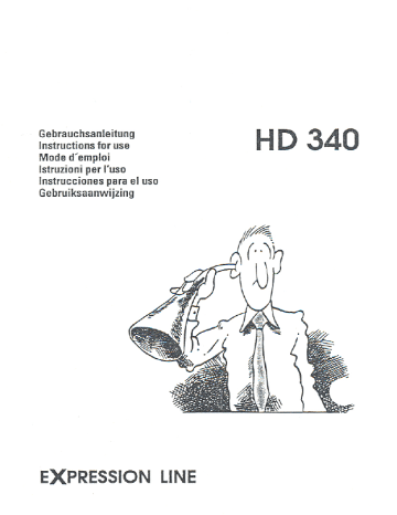 User manual | Sennheiser HD 340 | Manualzz