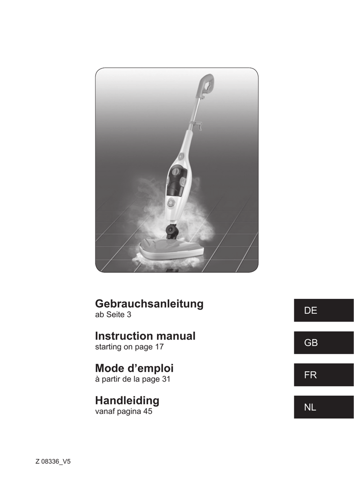 Cleanmaxx Z 08336 JJSC005B Owner's manual Manualzz